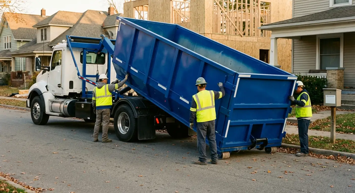 Construction dumpster delivery and waste management in Westminster