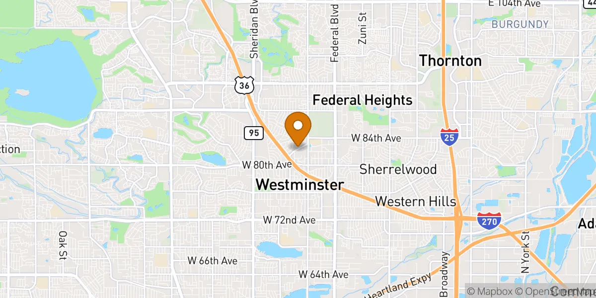  neighborhood map in Westminster, CO